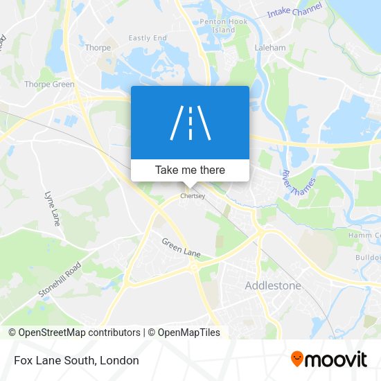 Fox Lane South map