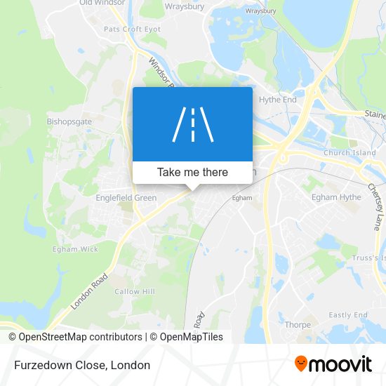 Furzedown Close map