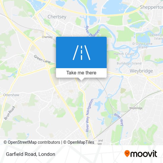 Garfield Road map