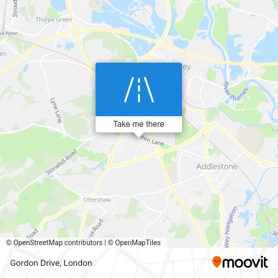Gordon Drive map