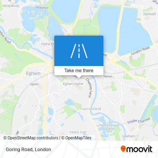 Goring Road map