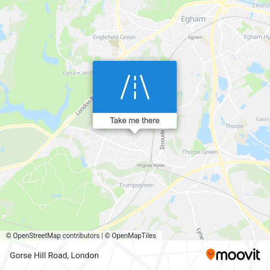 Gorse Hill Road map
