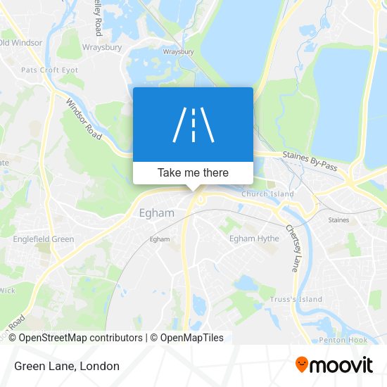 Green Lane map