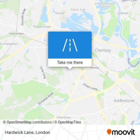 Hardwick Lane map