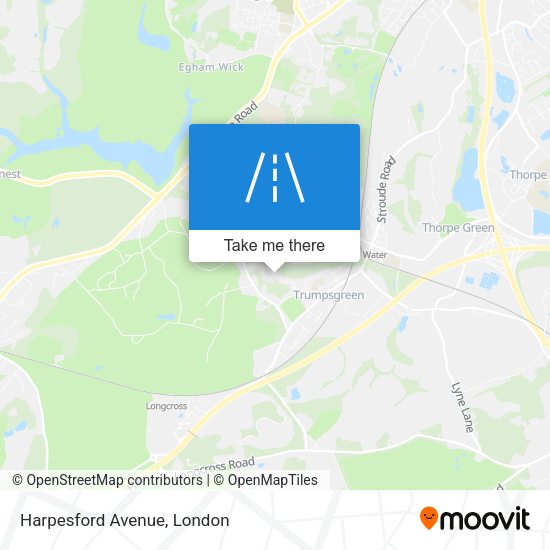 Harpesford Avenue map