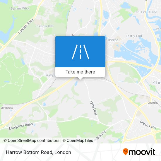 Harrow Bottom Road map
