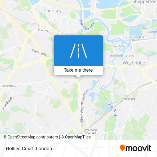 Hollies Court map