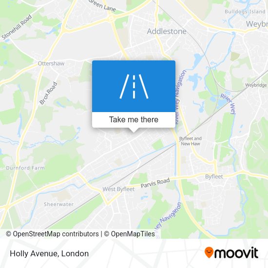 Holly Avenue map