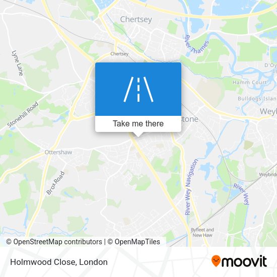 Holmwood Close map