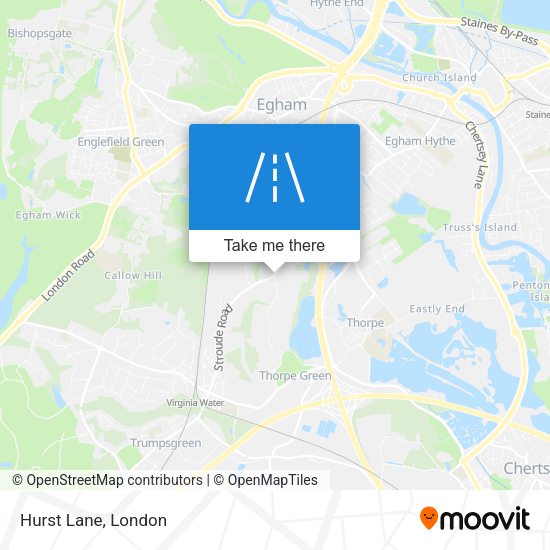 Hurst Lane map