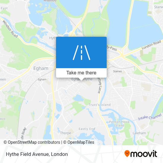 Hythe Field Avenue map