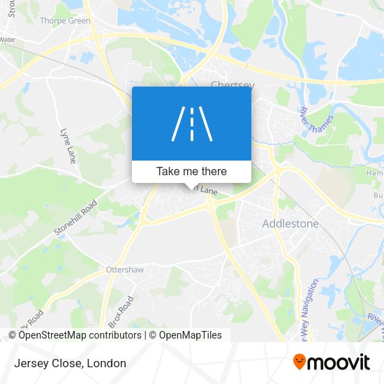Jersey Close map
