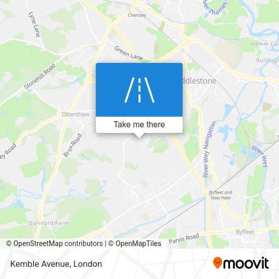 Kemble Avenue map