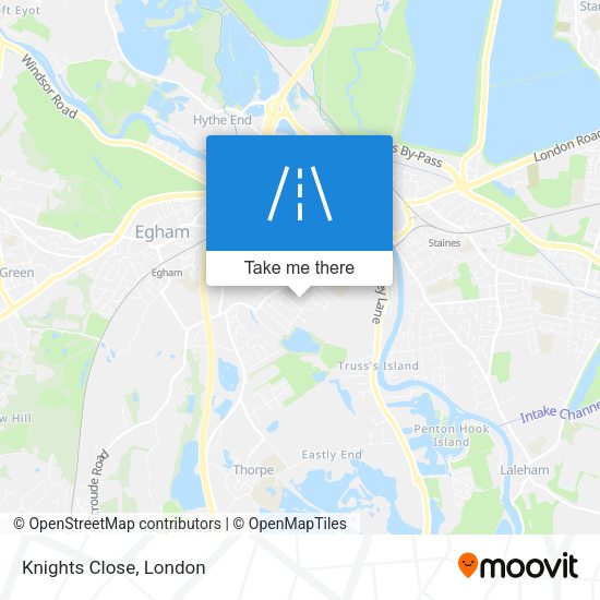 Knights Close map