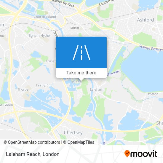 Laleham Reach map