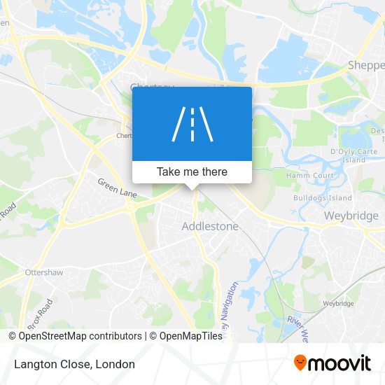 Langton Close map