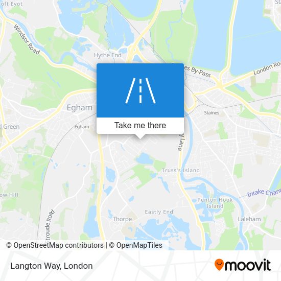 Langton Way map