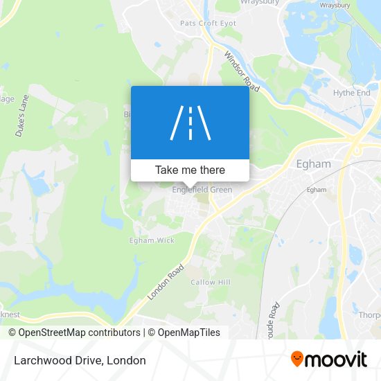 Larchwood Drive map