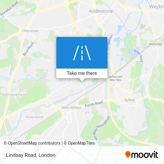 Lindsay Road map