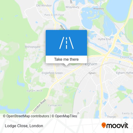 Lodge Close map