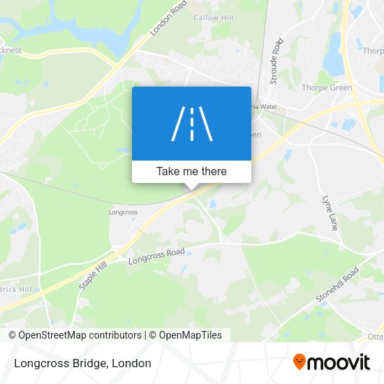 Longcross Bridge map