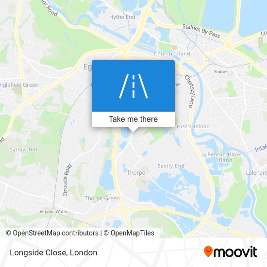 Longside Close map
