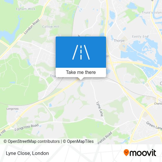 Lyne Close map