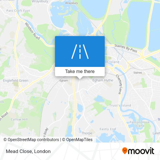 Mead Close map