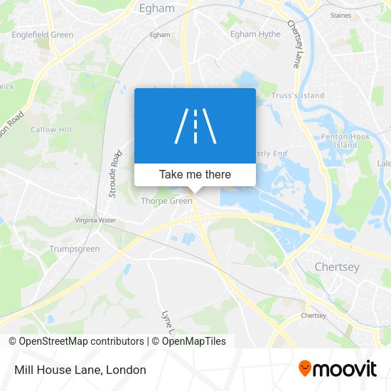 Mill House Lane map