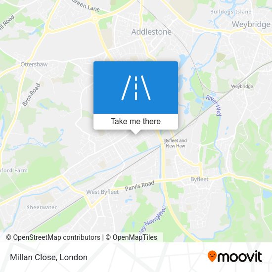Millan Close map