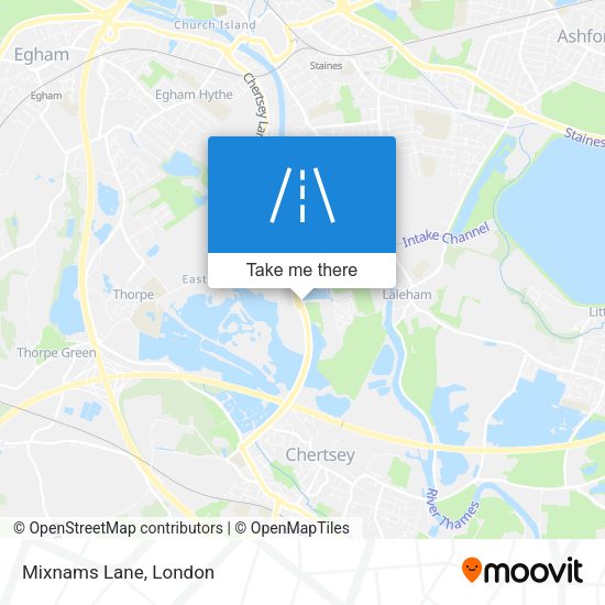 Mixnams Lane map