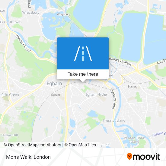 Mons Walk map