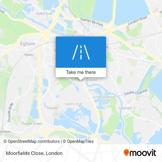 Moorfields Close map