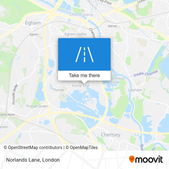 Norlands Lane map