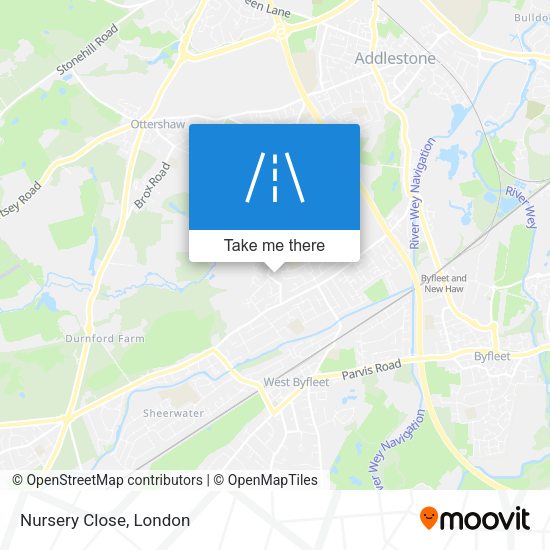 Nursery Close map