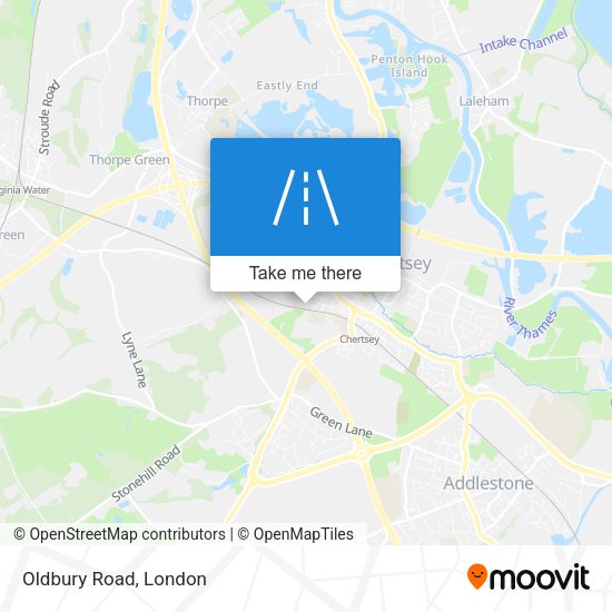 Oldbury Road map
