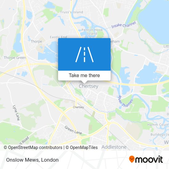 Onslow Mews map