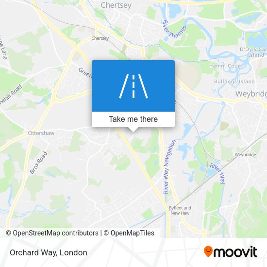 Orchard Way map
