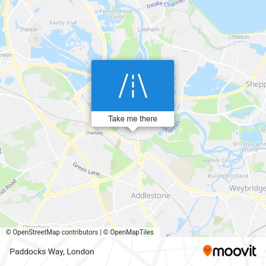 Paddocks Way map