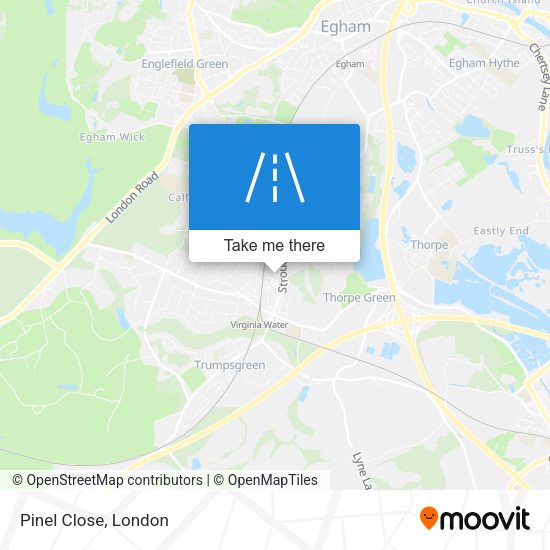 Pinel Close map