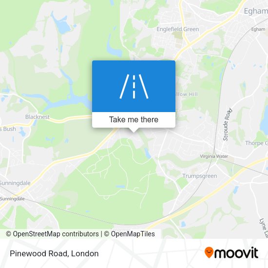 Pinewood Road map