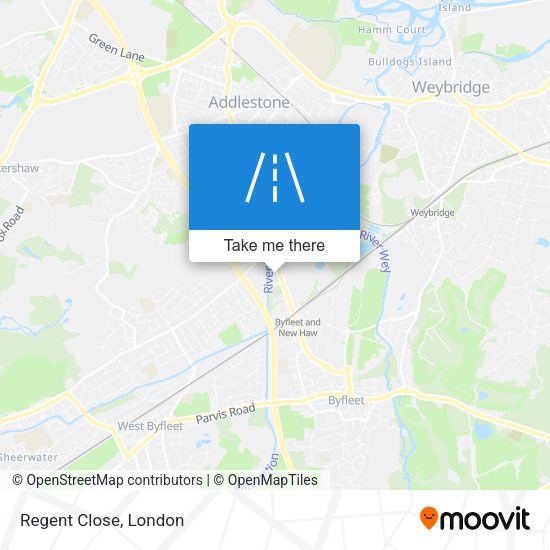 Regent Close map