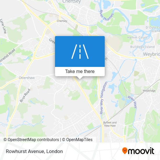 Rowhurst Avenue map