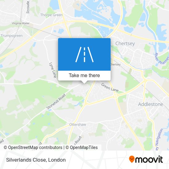 Silverlands Close map
