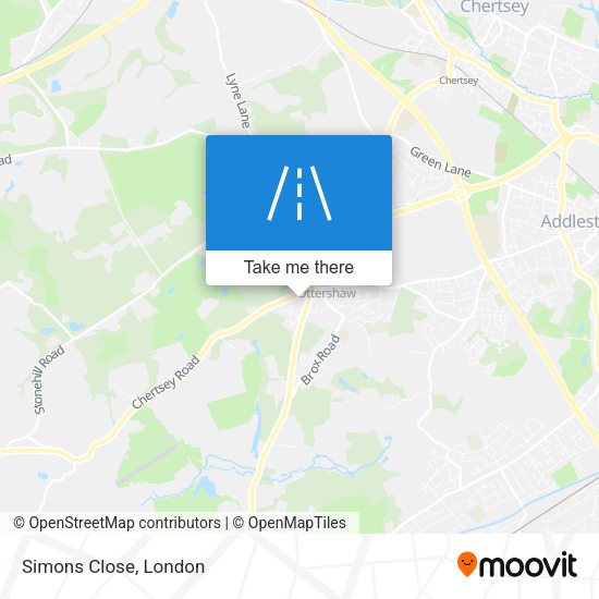 Simons Close map