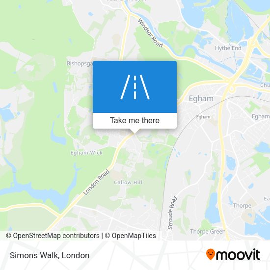 Simons Walk map