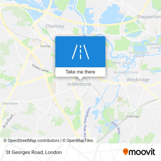 St Georges Road map
