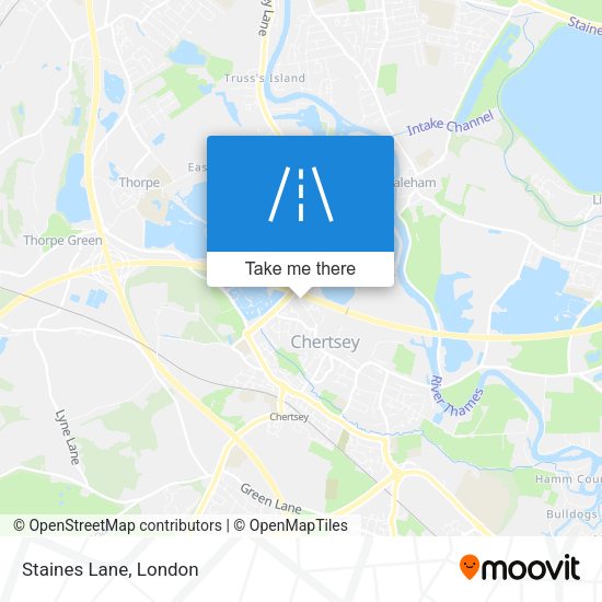 Staines Lane map