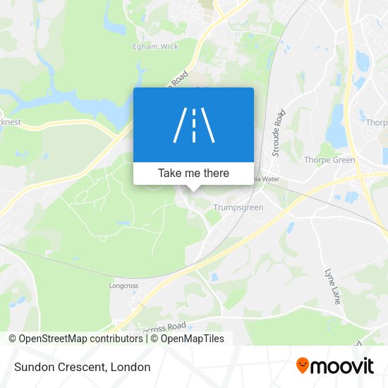 Sundon Crescent map