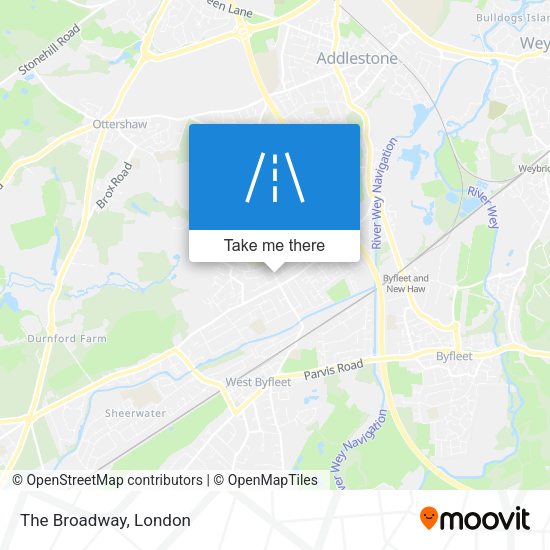 The Broadway map